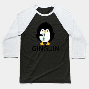 Penguin with gin Baseball T-Shirt